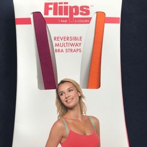 Purple & Orange Reversible Bra Straps